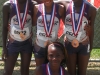 9-10 Girls 4x400 relay medalists