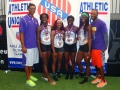 17-18 women 4x400 team and coaches