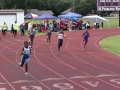 Kenneth running the 200m