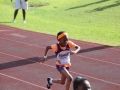 Taylor running the 100m