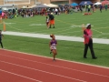 Kayla running the 800
