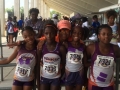 9-10 girls 4x100 relay