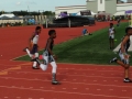 Kenneth running the 200
