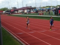 Luci running the sprint medley