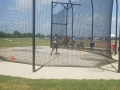 Anthony throwing the discus